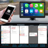 Reproductor Multimedia Para Coche Universal 7 Pulgadas Con Carplay Y Android Auto HD Pantalla Táctil FM AUX USB Bluetooth Sin Cable - details 1