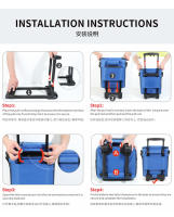 Bolsa de hielo con carrito de nuevo estilo, bolsa de picnic para exteriores, refrigerador para automóvil, bolsa de aislamiento para remolcador de gran capacidad, caja de aislamiento - details 19