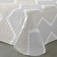 UNIFABRIC HOME TEXTIL Colcha Bouti Primavera Verano Reversible Color Dorado Mod.AZURA Cama 90 ,105,135 y 150  Ligeras y Suaves ,Incluye fundas de cojín,Termosellada No hace bolitas y facil planchado - details 4