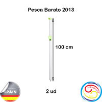 Pescabarato 2013 Soporte Caña de Pesca para Surfcasting Regulable Sin Pintar - Horquilla y Vaso Fosforescente - Lote de 2 Unidades - details 2