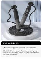 Cuerda De Saltar Con Contador Ajustable Calorías Quemadoras Para Ejercicio De Fitness Y Pérdida De Peso Ropa Deportiva Unisex - details 6