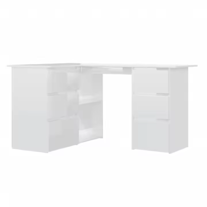 VidaXL Escritorio esquinero Cum Laude 4 cajones + 2 puertas 76x145x100 cm - 1