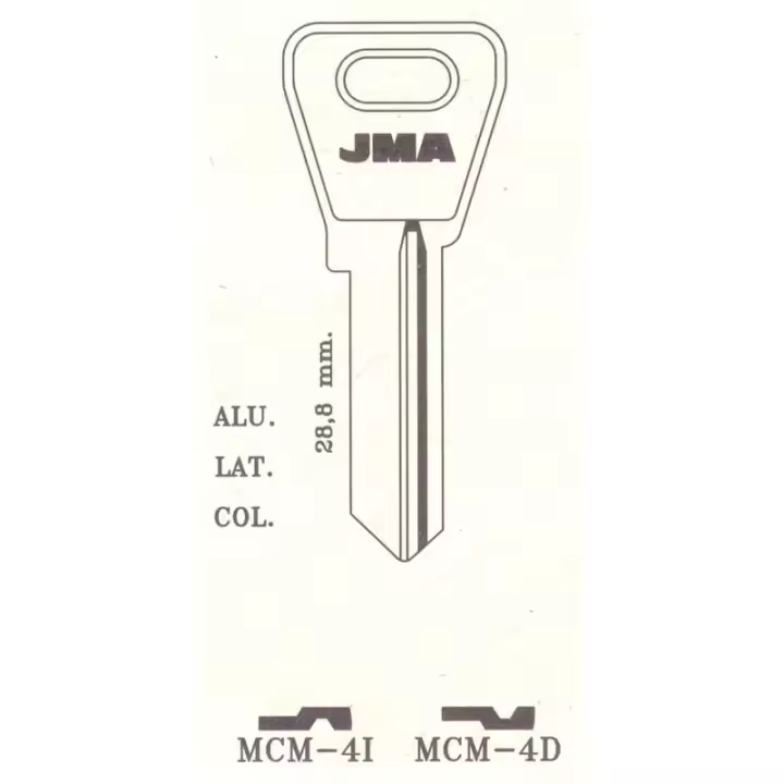 Llaves jma tipo a mod mcm- 4d (caja 50 unidades) - 1