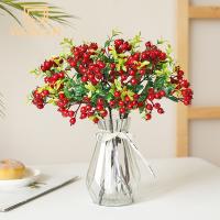 Decoración De Mesa Para Hogar Y Boda Flores Artificiales De Bayas Y Frutas Falsas Para Navidad Y Decoración De Fiestas - details 4