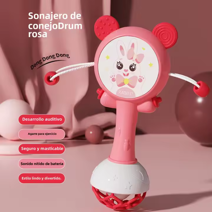 Juguetes De Mordedor Para Bebés Campanas De Mano Con Música Educativas Para Recién Nacidos Regalos Para Niños Y Niñas De 0 a 18 Meses - 1