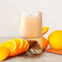 Ambientadores 360 - Pack de 2 Velas Aromática Ambar Botanic – 36h de Fragancia Natural | Relajación y Bienestar con Hierbas Naturales | Decorativa y Terapéutica, 130 g. - details 2