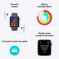 APPLE WATCH SE 2GEN 44MM MIDGNIGHT ALUMINIUM CASE CON SPORT BAND, NUEVO CON TRES AÑOS DE GARANTÍA M/L - details 3