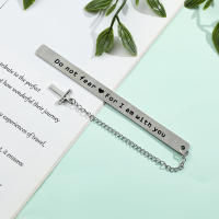 Marcador De Páginas Compacto Y Sencillo Con Colgante Regalo De Cumpleaños Para Estudiantes O Día Del Maestro Apto Para Oficina Diaria Material Metálico Diseño Geométrico - details 7