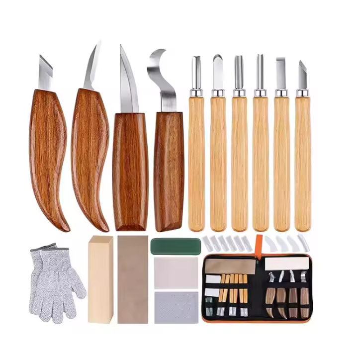 Cuchillo De Grabado De Madera Profesional Herramienta De Tallado Para Bricolaje Set De Herramientas Para Carpintería De Nogal - 1