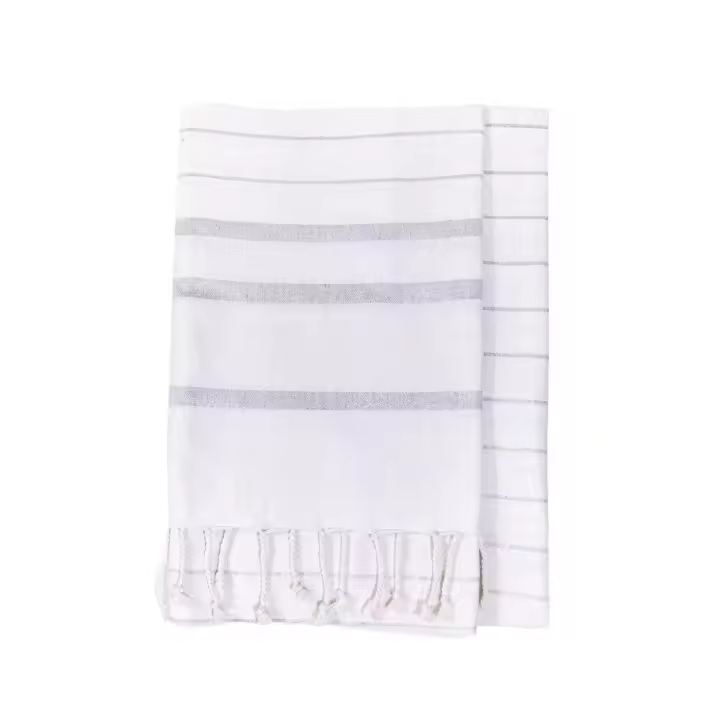 SUN & SURF Fouta de Playa Individual 100% Algodón 90x170 cm - Toalla Ligera y Versátil Tipo Pareo - 1