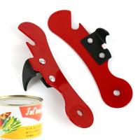 4PCS Abrebotellas Multifuncional Portátil Acero Inoxidable Abrepatas Manual Ergonómico Herramientas De Cocina Seguro Lado Cut - details 2