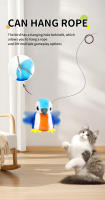 Juguete Interactivo Para Gatos Recargable Con Pájaro Silbante Y Batiente Sin Volar Con Nepote Para Gatos De Interior Juguete De Peluche Activado Al Tocar - details 22