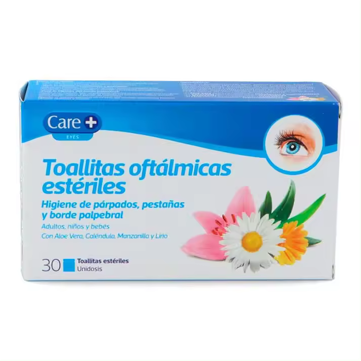 Care+ toallitas oftalmicas esteriles 30 u - 1