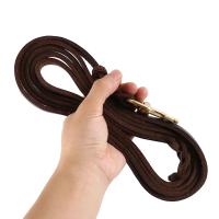 Correa De Perro De Cuero Genuino 2/3M Para Entrenamiento Y Caminar Resistente Y Suave Para Perros Medianos Y Grandes Color Marrón - details 4