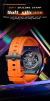 Reloj Automático Para Hombre GELATU 6007 Con Correa De Silicona Profundidad De Resistencia Al Agua Nueva Tendencia Reloj De Pulsera Skeleton Luminoso Para Diversión - details 15