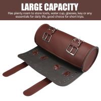 Bolsa De Sillín De Motocicleta De Cuero PU Para Harley Chopper Bobber Cruiser Sportster XL 883 1200 Bolsa De Herramientas Delantero Y Trasero - details 27