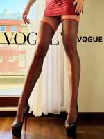 Luxury Seam Thiigh Hoys Para Mujer Transparency Brillante Elegantemente Retro Estilo Retro  Para Ocasiones Especiais Stage Party Business Y Moreno - details 0