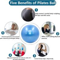 25cm Bola de Pilates a prueba de Explosiones Bola de Núcleo de Yoga Balón de Gimnasio de Ejercicio de Balance Interior Para Fitness Equipo de Pilates Pelota de Fitness-Yx - details 2