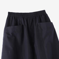 ZANZEA Falda Cargo Larga Para Mujer Estilo Coreano Suelta Con Cintura Elástica Midi Verano 2024 Pleated Skirt Solid Color - details 12
