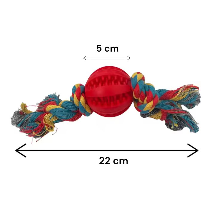 PORCHEDDU Juguetes de Bola Perro, Pelota de Caucho natural para Perros Colores aleatocio, Bola de Limpieza de Dientes,Bolas - 1