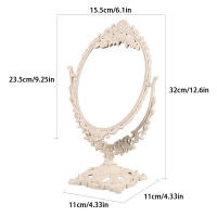 Espejo Decorativo Nórdico Vintage Para Maquillaje Espejo Plástico De Belleza Herramientas De Cosméticos Para Decoración De Habitaciones - details 18