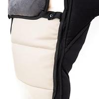 Saco Silla paseo Universal Invierno, Saco Carro Bebe Universal con Forro Polar Térmico y Pelo, Saco Carro Bebe Invierno Impermeable Estilo Polipiel - details 0