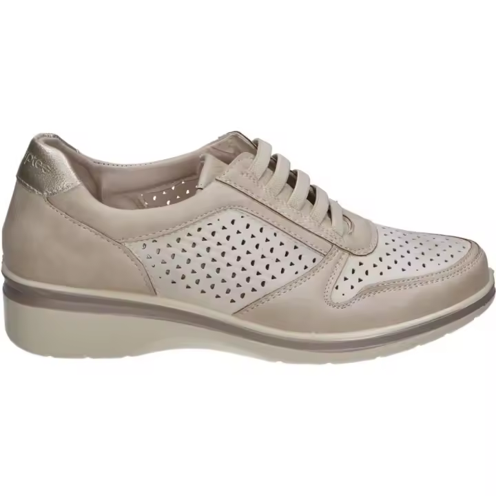 AMARPIES | Zapatos Amarpies para Mujer – Zapato Cómodo en Color Arena con Detalles – Zapato con Cordones Elásticos – Memory Sponge – Cómodos y Versátiles – Modelo AMD28400 - 1