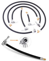 Adaptador De Tubo De Inflado Para Ruedas De Coche 10/20/60/100cm Bomba De Aire Extensible Con Cerrajería De Bloqueo Para Conexión Rápida - details 6