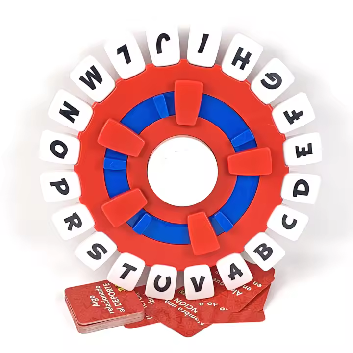 Juego De Mesa Educativo Para Niños Con Alfabeto En Inglés Y Español Juego Interactivo De Padres E Hijos Juego De Fiesta Juego De Rueda Giratoria UOSO - 1