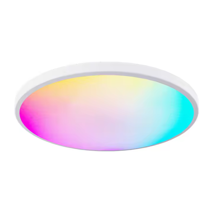 Lámpara de techo rgbcw a Todo Color Ajuste de color inteligente RF control remoto dormitorio Redondo lámpara de techo led - 1
