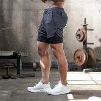 Shorts De Rendimiento John Cross Para Hombre Pantalón Corto Secado Rápido 2 En 1 Y2K Running Deportes Atléticos - details 6
