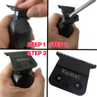 Cortadora De Cabello Profesional Kemei KM-2299 Cabeza De Cuchilla De Repuesto Accesorios Para Máquina De Corte De Peluquería - details 1