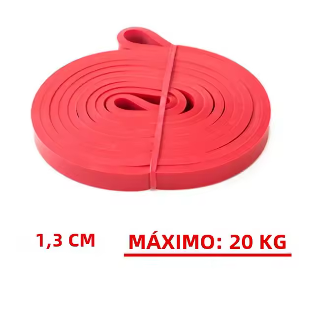 Banda De Resistencia De Látex Fuerte Elástica Para Ejercicios De Fortalecimiento De Entrenamiento Fitness Chicle Auxiliar De Pull-Ups Equipamiento De Gimnasio Unisex - 1