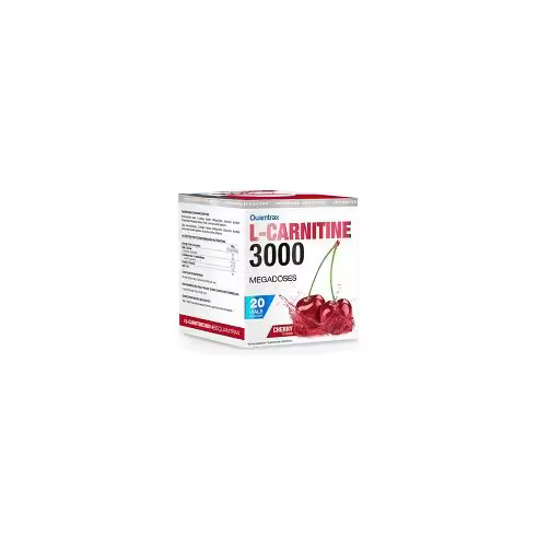 Quamtrax L-CARNITINE 3000 (20 VIALES) SABOR CEREZA - 1