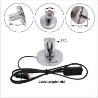 Base De Lámpara De Escritorio Metálica Pulida Con Luz Nocturna Y Encabezado De Lámpara E27 Soporte Para Lámpara De Mesa Bar Café Sala De Estar Dormitorio - details 1