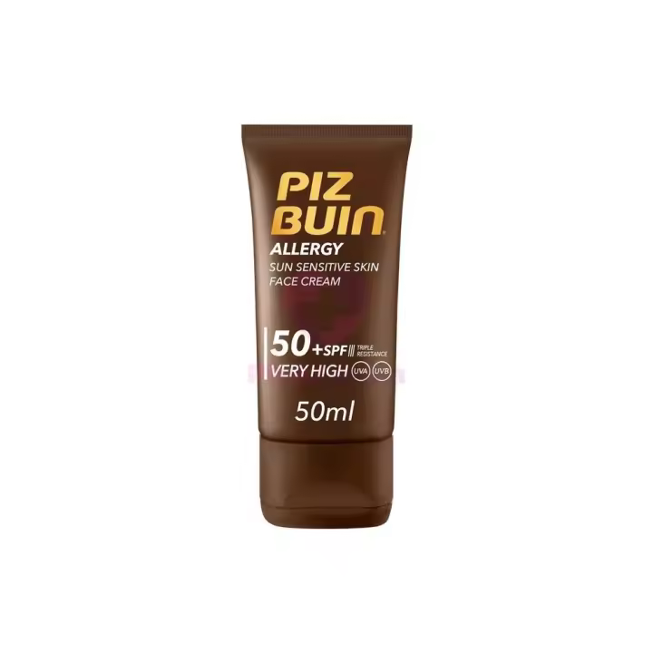 Piz Buin Crema Facial SPF50 para Piel Sensible con Protección UVA/UVB y Antioxidante Efectivo - 1