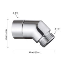 Adaptador De Codo Para Ducha Conector De Ángulo En Cromo Spraying Superior Accesorios De Baño Sin Marca Proveniente De China Continental - details 12