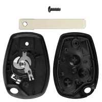 Ociodual Carcasa Llave de Mando 3 Botones Compatible con Clio, Kangoo, Modus, Twingo, Trafic Master, Funda Rígida Shell Case Cover - details 2