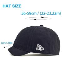 Gorro De Béisbol Corto De Algodón Ajustable Para Hombres Y Mujeres Estilo Trucker Casual Protección Solar Tres Season Unisex - details 1
