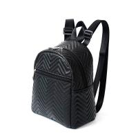Mochila De Moda Para Mujer Mini Chevron Cuadrada Con Cierre De Cremallera Material PU Con Lining De Poliéster Estilo Exterior - details 3