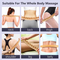 Rodillo De Masaje Lymphático De Madera Para Terapia Y Eliminación De Celulitis Herramienta De Drenaje Linfático Para Cuello Espalda Cintura Piernas - details 13