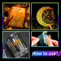 100 Hojas De Pegatinas De Láser Dorado Transparentes Stickers Mágicos PET Brillantes Holográficos Para Manualidades - details 4