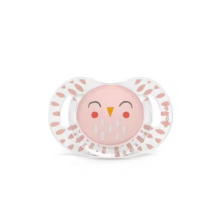 SUAVINEX Chupete Premium Bonhomía Tetina Silicona Fisiológica +18 Meses (Búho Rosa) ✅ Entrega 24/72h - 1