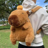Mochila De Peluche De Delfín Kapybara Dual Propósito Bolso De Hombro Para Niños Y Adultos Material De Plush Corto Tamaño 30cm - details 7