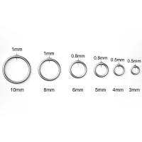 50-100Pcs Anillos Abiertos De Acero Inoxidable Para Fabricación De Joyas Accesorios De Anillos Divididos Anillo Sencillo Suministros Para Joyería DIY - details 8