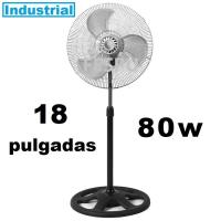 Ventilador Industrial de aire pie 18 Pulgadas metalico 80w/90W 3 velocidades color Plateado/NEGRO,AVANT,fespu - details 1