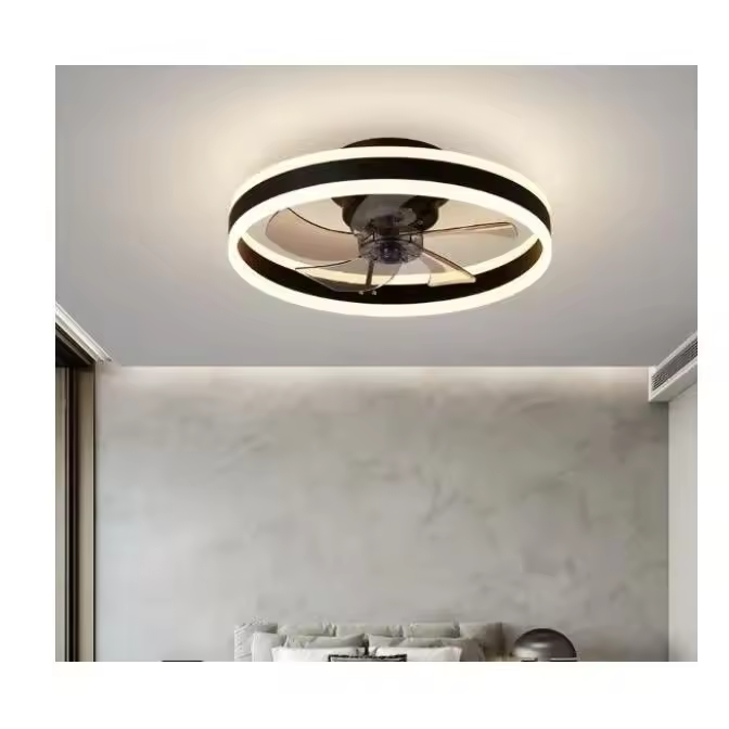 VENTILADOR DE TECHO 32W MOTOR DC 50CM X 17CM 3TONOS DE LUZ CON MANDO - 1
