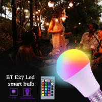 Bombilla LED Inteligente E27 220V RGB Cambio De Color 16 Colores Control Remoto 8M Iluminación Para Hogar Decoración De Fiesta - details 0