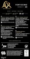 Pack 5 x L'OR Espresso Café Cápsulas Fortissimo 10 Uds Compatibles con Maquina Nespresso - Qumir - details 1