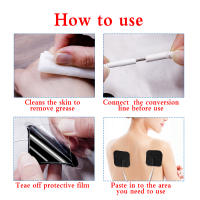 100Pcs Autocolantes De Electrodo Adhesivos 5x5cm Para Masajeador EMS TENS Estimulador Muscular Y Nervoso Terapia Física Corporal - details 11